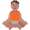 Person in Lotus Position- Medium Skin Tone emoji on Microsoft